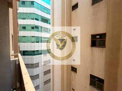 1BR with living room, central A/C, gas, free maintenance, wide hall, family tower, near Dubai exit & King Faisal St.