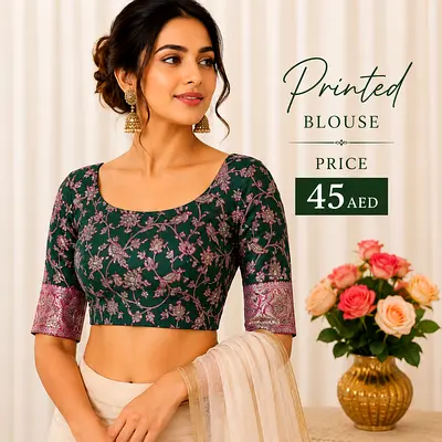 Printed Green Women's Blouse