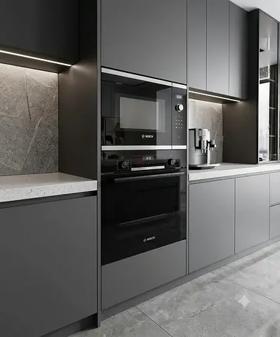 Bosch latest model series 4 electric oven and microwave set built-in integrated 60cm