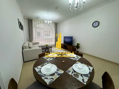 🏡 Luxury 1-Bedroom Furnished Apartment for Monthly Rent in Al Yasmeen Towers Opposite City Centre Ajman – Al Jurf 2 ✨ 🔹 Spacious and elegantly des