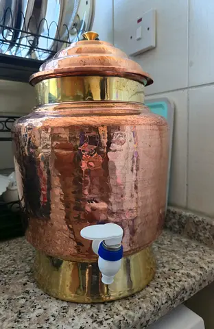 Pure Copper Water Dispenser Pot with Tap 8L