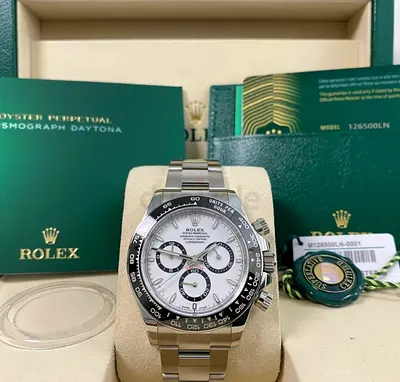 Rolex Oyster Perpetual Daytona white dial 1:1 Clone with box and card