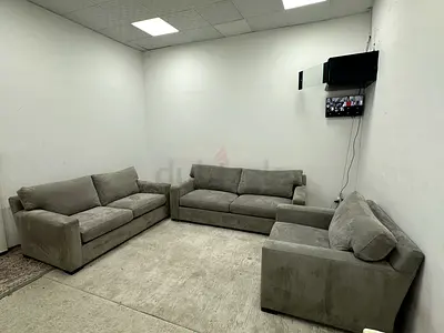 As perfect condition cratebarrel 6 seater sofa