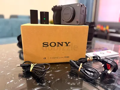 Sony FX30 CINEMA LINE Camera Body with accessories and box