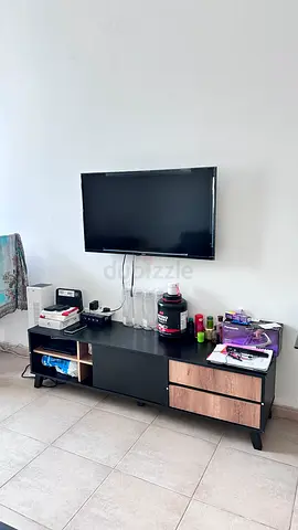 40-43 inch Flat Panel TV mounted with TV unit (for parts/used)