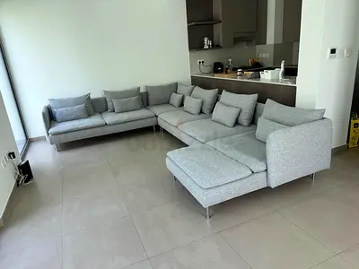 Like new Condition Ikea Sodhremn U Shape Sofa light gray