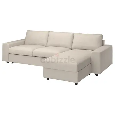 Ikea vimle lshape sofa bed beige brand new condition
