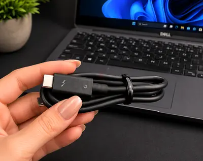 ⚡ ORIGINAL DELL 1M THUNDERBOLT 4 / USB4 CABLE | 40Gbps | 100W | 8K ⚡