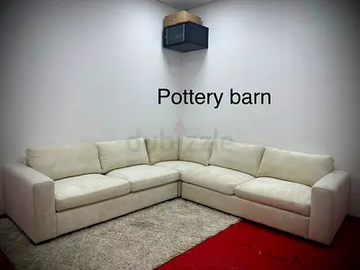 Perfect condition pottery barn corner sofa