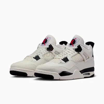 Mastercopy of Air Jordan 4 Retro Sail/Black - Men's Size