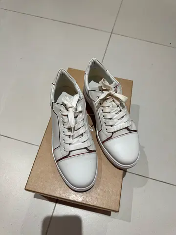 White women's casual leather sneakers - brand new size 37 UK 4