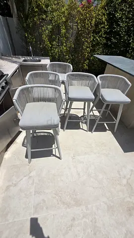 Selling luxury Al Huzaifa bar chairs like a new