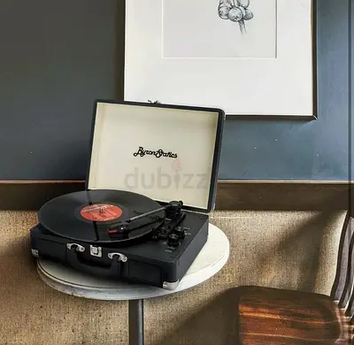 Vinyl Record Player, 3 Speed Turntable Bluetooth with 2 Built in Stereo Speakers