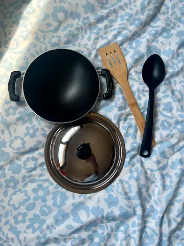 Prestige Appam Chatty/ Tadka & Non stick Spoon & Bamboo Spatula