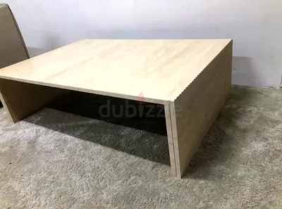 Travertine coffee table
