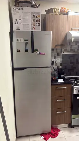 Silver door fridge, good working condition - 2-door refrigerator