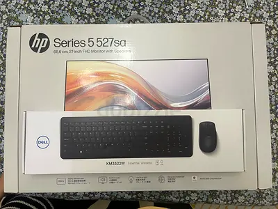 New Samsung 27 FHD IPS Monitor (1920*1080) + Dell Wireless Keyboard  Mouse