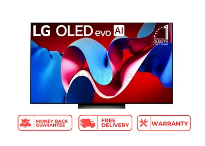 LG 77 Inch OLED evo AI TV | 4K HDR Smart TV | OLED77C4 | Free Delivery | Warranty