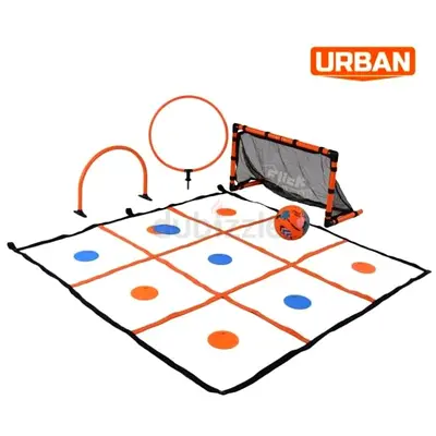 Urban Tekkers Pack Football Skills Training Set for Ball Control, Accuracy & Fun - Brand New