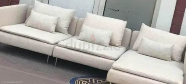 IKEA Soderamn L Shape Sofa beige
