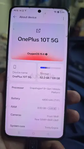 OnePlus 10T 5G - 128GB, Excellent Working Condition