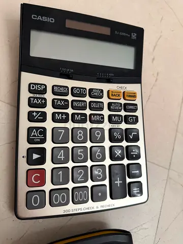 Casio Desktop Calculator DJ-120D 12-digit - Lightly Used