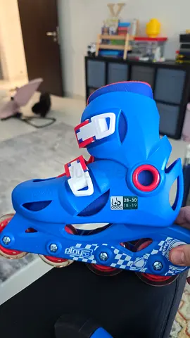 Kids adjustable inline roller skates - blue, never used