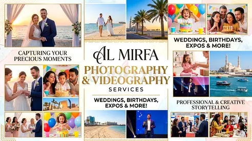 Al Mirfa Photographer  Videographer | Industrial, Coastal  Commercial Media Production.