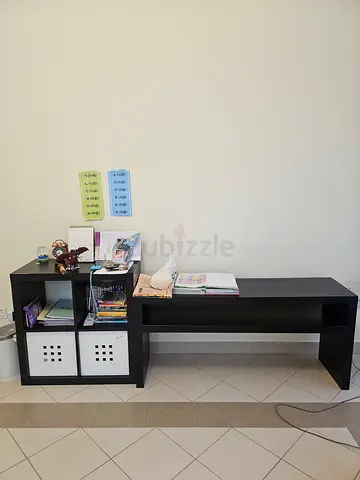 Ikea Black TV Stand   Drawer