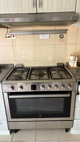 90cm 5-Burner Gas Cooker with Electric Oven