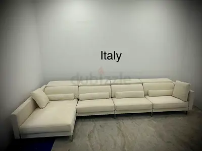 Like new condition Italy brand lshape sofa