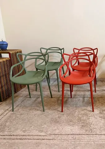 🌈 Authentic ( Kartell ) Masters Chairs – Set of 4 Philippe Starck Design | Iconic Statement Piece