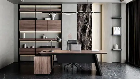 Unconquered Staff Desk Furniture Suite and Parquet Flooring Fitout