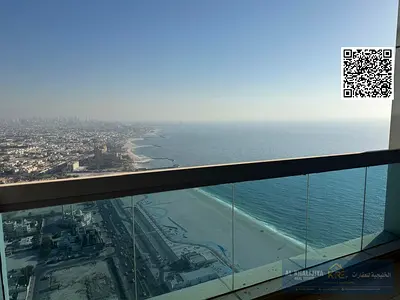 🌊 شقة غرفة وصالة واسعة للبيع | كورنيش تاور – عجمان | 1,334 قدم² | أسلوب حياة فاخر على الواجهة البحرية