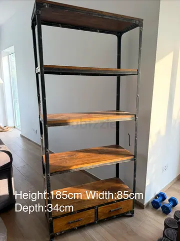 Mango wood bookcase