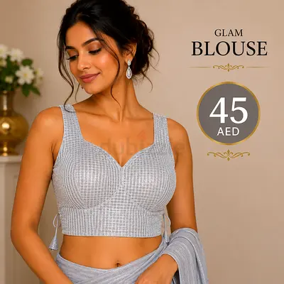 Silver Glam Blouse