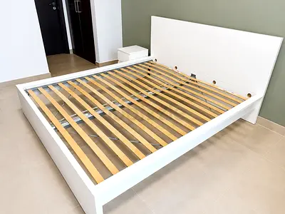 IKEA king bed and mattress for sale