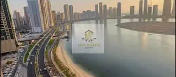Luxury apartment for sale in Al Khan Corniche, Sharjah. 3 bedrooms, living room, 4 bathrooms, 2100 s