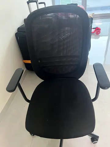 IKEA Office Chair – Black Mesh Ergonomic Swivel Chair