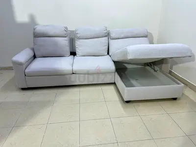 Excellent Condition ikea lidhult L shape sofa bed with mattress