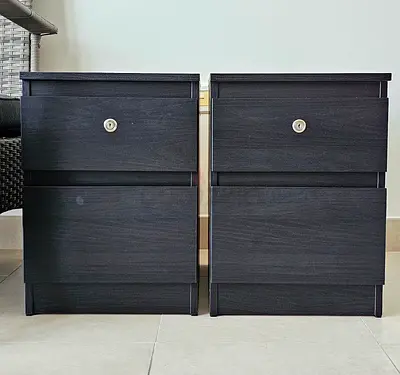 2 IKEA BEDSIDES