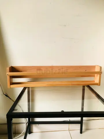 IKEA Solid Pine Wall Shelf - Small Wooden Display Rack