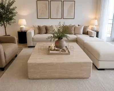 Luxury Travertine Coffee Table