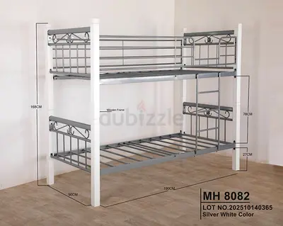 Brand new Heavy duty Silver bunker bed Available