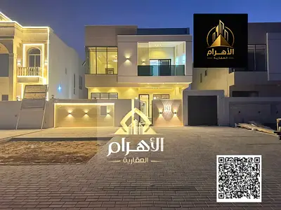 Luxury villa in Al Zahia – Ajman at an attractive price, VIP super deluxe finishing, easy bank fina