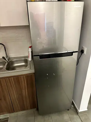 Samsung 2-Door Refrigerator — Good Condition, Silver Finish