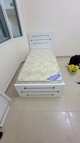 Brand new mdf single bed with medical mattress available.