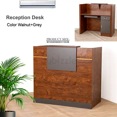 Brand new Wooden office cash / reception Counter Available