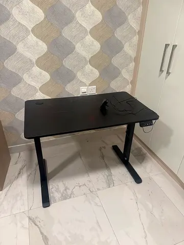 Black Adjustable Standing Desk / Computer Table - Good Condition