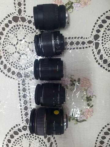 Used Canon Third-Party Camera Lens Bundle - 5 Lenses (Various Focal Lengths)